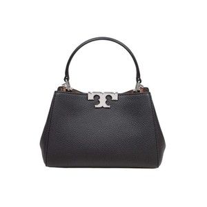Tory Burch Eleanor Mini Satchel In Hammered Leather Black - NWT